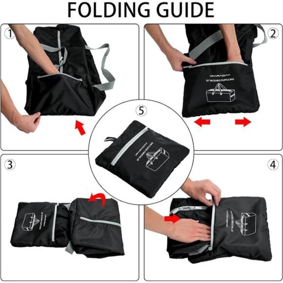 Foldable Duffel Bag 30 Inch 75L Travel Bag Lightweight Water Resistant Large Lug - Picture 6 of 7